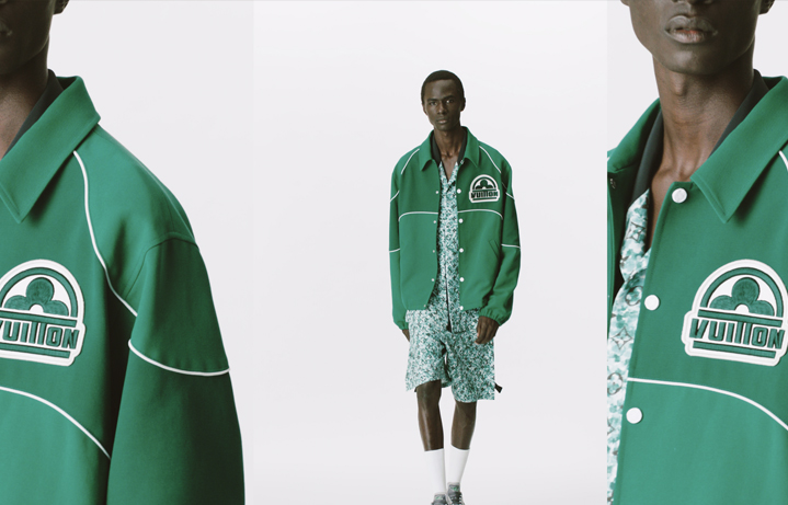 Man wearing a Louis Vuitton jacket